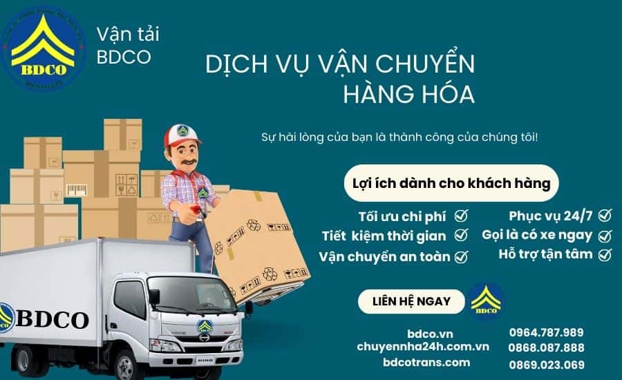 Vận chuyển hàng tại KCN Việt Hương 2, Bình Dương