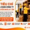 7 tiêu chí lựa chọn công ty chuyển nhà uy tín